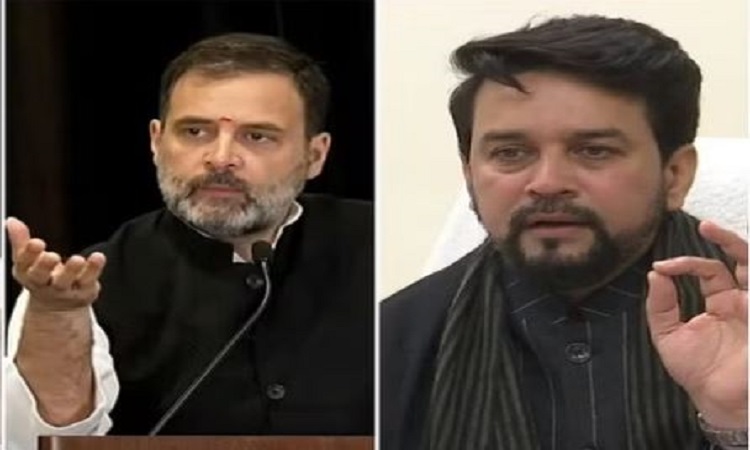 राहुल गांधी की विदेश यात्रा में राष्ट्रीय गौरव के प्रतीकों का अपमान : अनुराग ठाकुर