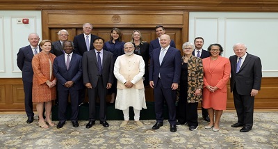प्रधानमंत्री नरेन्द्र मोदी ने गोल्डमैन सॅक्स के बोर्ड और प्रमुख नेतृत्व के साथ बैठक की