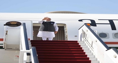 प्रधानमंत्री नरेंद्र मोदी अपनी ऐतिहासिक दो देशों की सफल यात्रा करने के बाद वापस स्वदेश लौटे