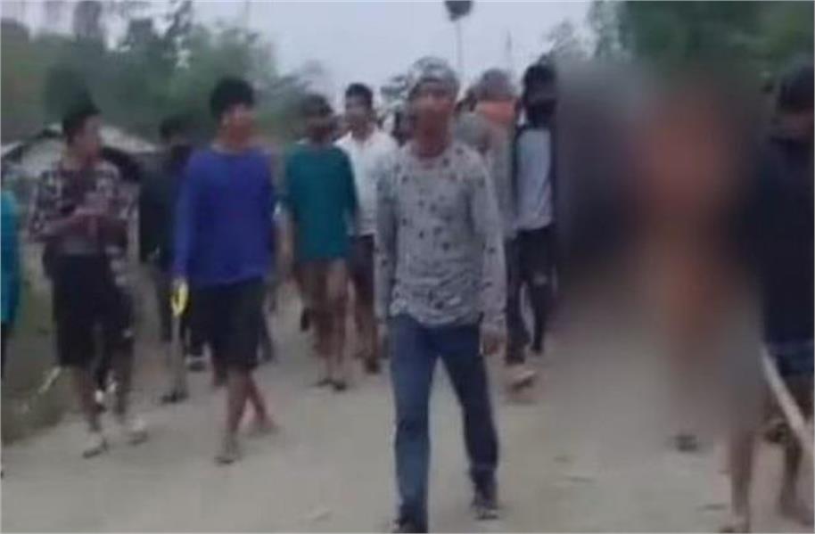 मणिपुर हिंसा: महिलाओं को सड़क पर निर्वस्त्र घुमाने का वीडियो वायरल ,मणिपुर में फिर उबाल