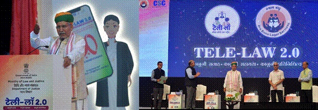 कानून मंत्री अर्जुन राम मेघवाल ने टेली-लॉ 2.0 का किया अनावरण
