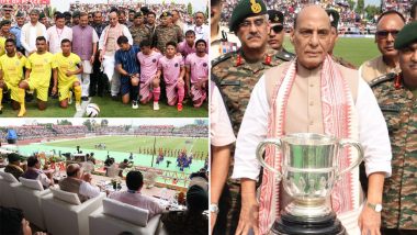 रक्षा मंत्री राजनाथ सिंह ने असम के कोकराझार में 132वें डूरंड कप का किया उद्घाटन