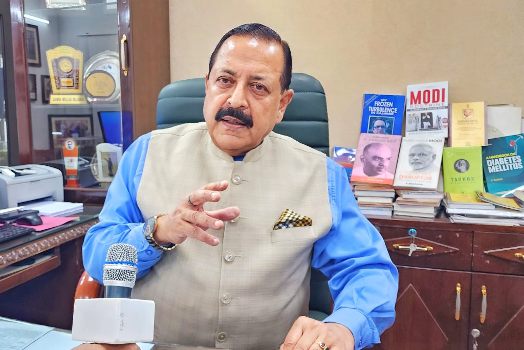 अंतरिक्ष तक पहुंचने की हमारी क्षमता अब संदेह से परे सिद्ध हो गई है क्योंकि प्रधानमंत्री ने स्वयं कहा है कि अंतरिक्ष कोई सीमा नहीं है”: डॉ. जितेंद्र सिंह