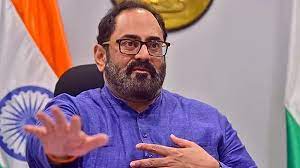 डिजिटल व्यक्तिगत डेटा संरक्षण विधेयक पर राज्य मंत्री राजीव चंद्रशेखर बेंगलुरु में युवा भारतीयों के साथ करेंगे बातचीत