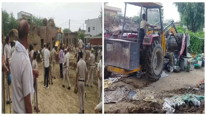 नूहं हिंसा के बाद हरियाणा सरकार ने उठाए कड़े कदम ,रोहिंग्या और बांग्लादेशी मुस्लिमों के 250 झुग्गियों पर चलाया बुलडोजर