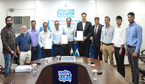 नमामि गंगे ने मेरठ में सीवेज उपचार अवसंरचना के विकास के लिए समझौते पर किए हस्ताक्षर