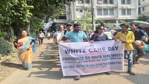 दिव्यांगजन सशक्तिकरण विभाग ने मनाया सफेद छड़ी दिवस