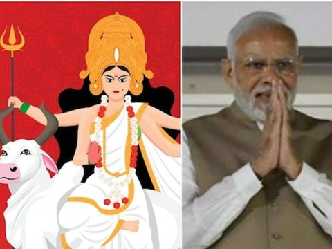 नवरात्रि के शुभ अवसर पर प्रधानमंत्री मोदी ने लोगों को दी बधाई