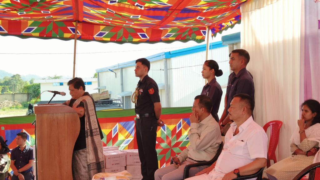 राज्यपाल अनुसुईया उइके ने इंटर स्टेट ट्रक टर्मिनस खुरकुल में मणिपुर हिंसा प्रभावितों के लिये निर्मित प्री फैब्रीकेटेड हाउस का किया शुभारंभ