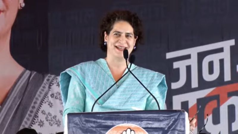 मध्यप्रदेश में जन आक्रोश रैली में बोली प्रियंका गांधी, किसानों की आत्महत्या..