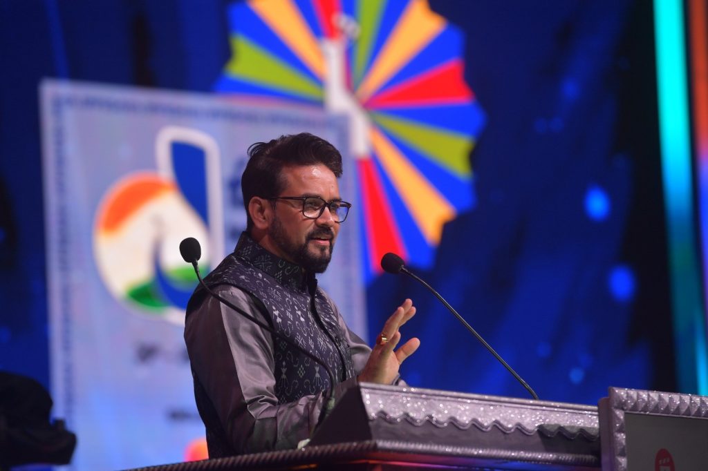 विदेशी फिल्म निर्माण के लिए प्रोत्साहन बढ़ाया जाएगा, जो भारत की प्रतिबद्धता और समर्थन को दर्शाता है: अनुराग सिंह ठाकुर Incentives for foreign film production will be increased, which shows India's commitment and support: Anurag Singh Thakur