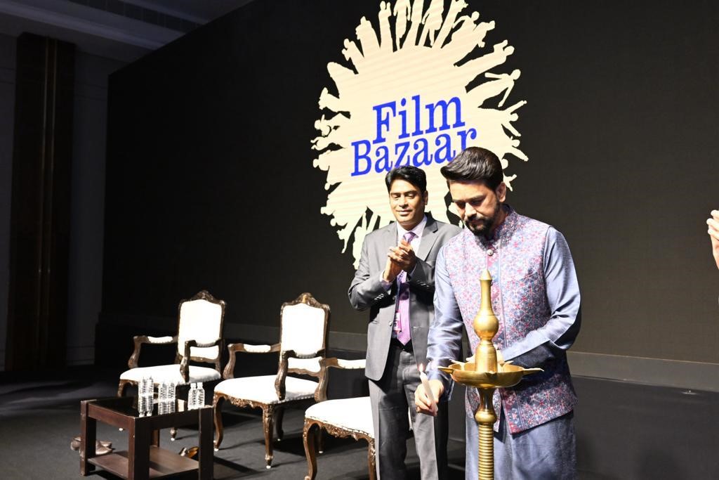 फिल्म बाजार सृजनात्मकता और व्यापार, विचारों और प्रेरणाओं का संगम- अनुराग ठाकुर Film Bazaar is a confluence of creativity and business, ideas and inspirations – Anurag Thakur