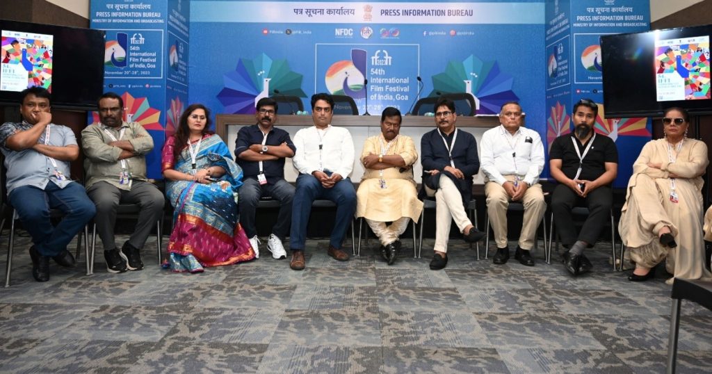 आईएफएफआई में भारतीय पैनोरमा से देश की सांस्कृतिक विविधता और दृश्य साक्षरता का विकास प्रतिबिंबित होता है: जूरी अध्यक्ष Dr T S Nagabharana, Jury Chairman, Indian Panorama Feature Films, said at a press conference during the 54th International Film Festival of India in Goa on Tuesday.