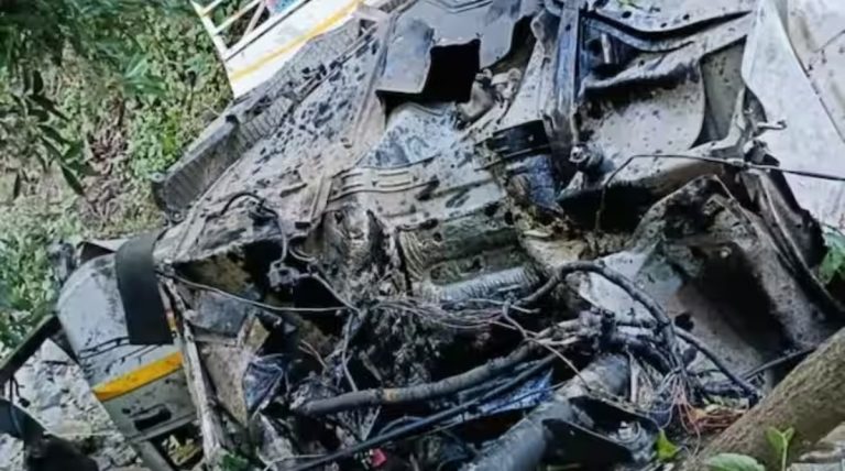 नैनीताल के ओखलकांडा में टैक्सी गहरी खाई में गिरी, 7 लोगों की मौत Taxi fell into deep ditch in Okhalkanda, Nainital, 7 people died