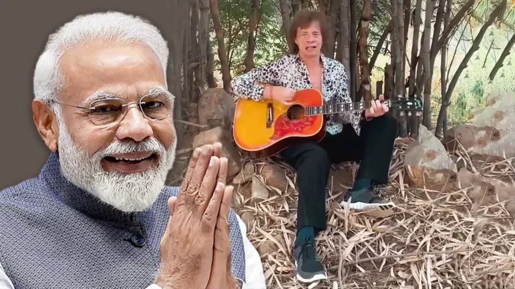 Prime Minister Modi welcomes Mick Jagger to India