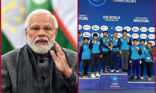 प्रधानमंत्री मोदी ने अंडर-23 विश्व कुश्ती चैंपियनशिप में भारत के अब तक के सर्वश्रेष्ठ प्रदर्शन की सराहना की