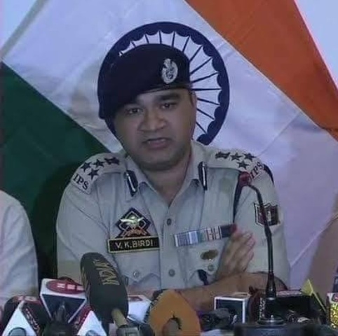 कश्मीर का नए आईजीपी बने वी के बिरधी