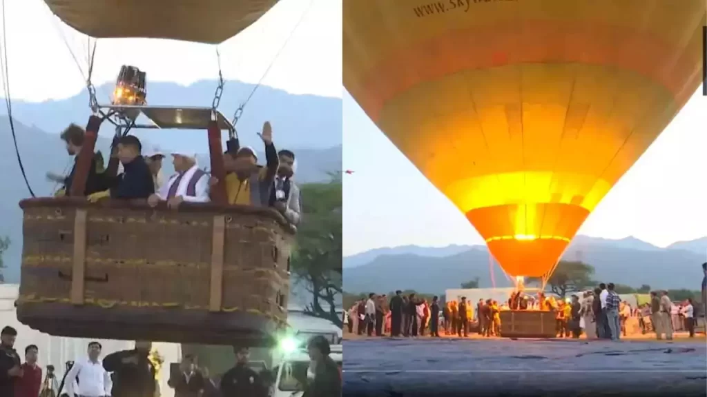 मनोहर लाल खट्टर ने पिंजौर में किया ‘हॉट एयर बैलून’ सफारी परियोजना का उद्घाटन,