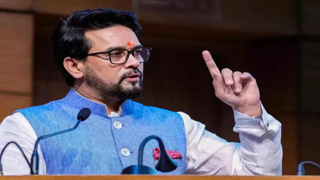राजस्थान विधानसभा चुनाव के नतीजे से पहले अनुराग ठाकुर का बड़ा बयान, फर्जी वादे करना कांग्रेस की पुरानी आदत Anurag Thakur's big statement before the results of Rajasthan Assembly elections, making fake promises is an old habit of Congress.