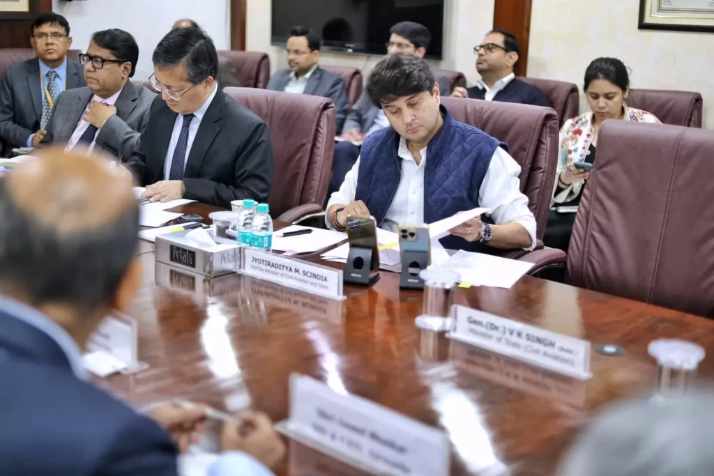 नागर विमानन मंत्री ज्योतिरादित्य सिंधिया ने एयरोस्पेस निर्माताओं से भारत में आपूर्ति श्रृंखला विनिर्माण गतिविधि बढ़ाने के लिए कहा