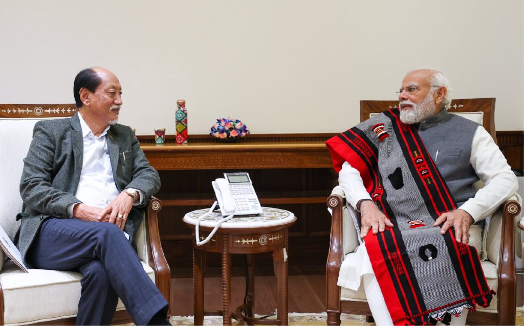 नागालैंड के मुख्यमंत्री ने प्रधानमंत्री नरेन्द्र मोदी से की भेंट
