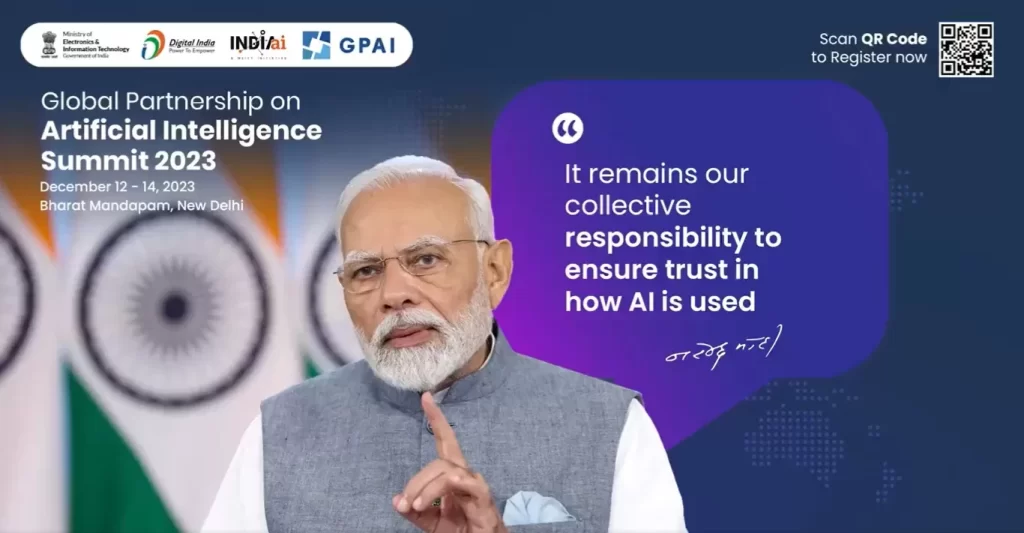 प्रधानमंत्री मोदी भारत मण्डपम में एआई पर वैश्विक साझेदारी के शिखर सम्मेलन का आज करेंगे उद्घाटन