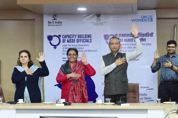 एमएसडीई ने कार्यस्थल पर महिलाओं के यौन उत्पीड़न को रोकने के लिए अपने अधिकारियों के लिए दो दिवसीय क्षमता निर्माण कार्यक्रम किया आयोजित
