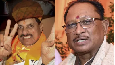 भाजपा के मोहन यादव आज भोपाल में मध्य प्रदेश के मुख्यमंत्री और विष्णु देव साय रायपुर में छत्तीसगढ़ के मुख्यमंत्री पद की लेंगे शपथ