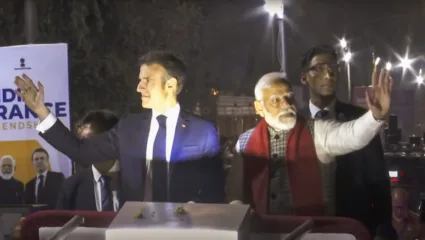 जयपुर पहुंचे फ्रांस के राष्ट्रपति इमैनुएल मैक्रों, प्रधानमंत्री मोदी के साथ किया भव्य रोड शो