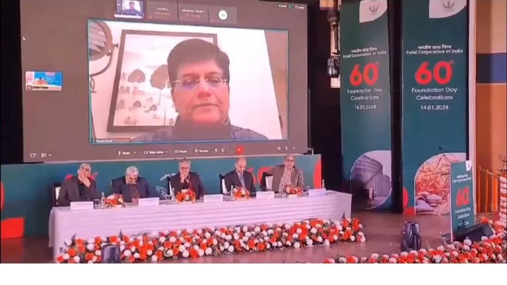 भारतीय खाद्य निगम को किसानों और लोगों के विश्वसनीय भागीदार के रूप में सामने आना चाहिए: पियूष गोयल