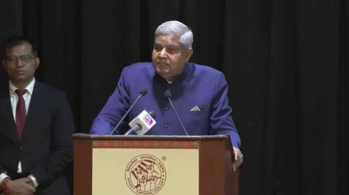 उपराष्ट्रपति जगदीप धनखड़ ने नव वर्ष पर राष्ट्र को दी बधाई Vice President Jagdeep Dhankhar greets the nation on New Year's Eve