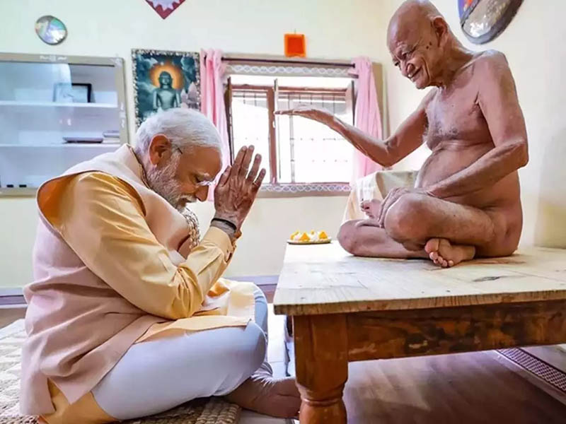 प्रधानमंत्री ने संत शिरोमणि आचार्य श्री 108 विद्यासागर महाराज जी पर अपने विचार किये व्यक्त