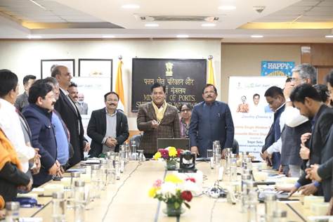 सर्बानंद सोनोवाल ने सागरसेतु में मैरीटाइम सिंगल विंडो और एमएमडी मॉड्यूल किया लॉन्च