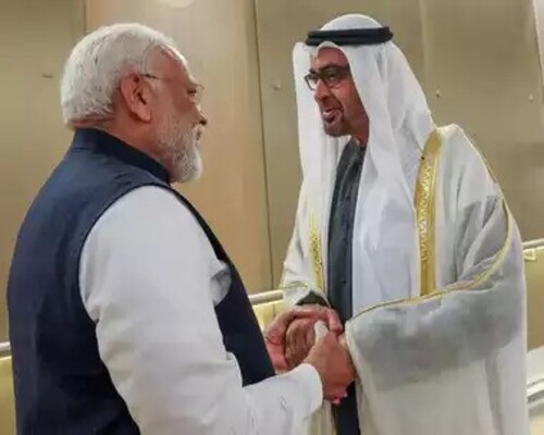 प्रधानमंत्री नरेन्द्र मोदी की यूएई के राष्ट्रपति से मुलाकात,इन समझौतों के गवाह बने दोनों नेता