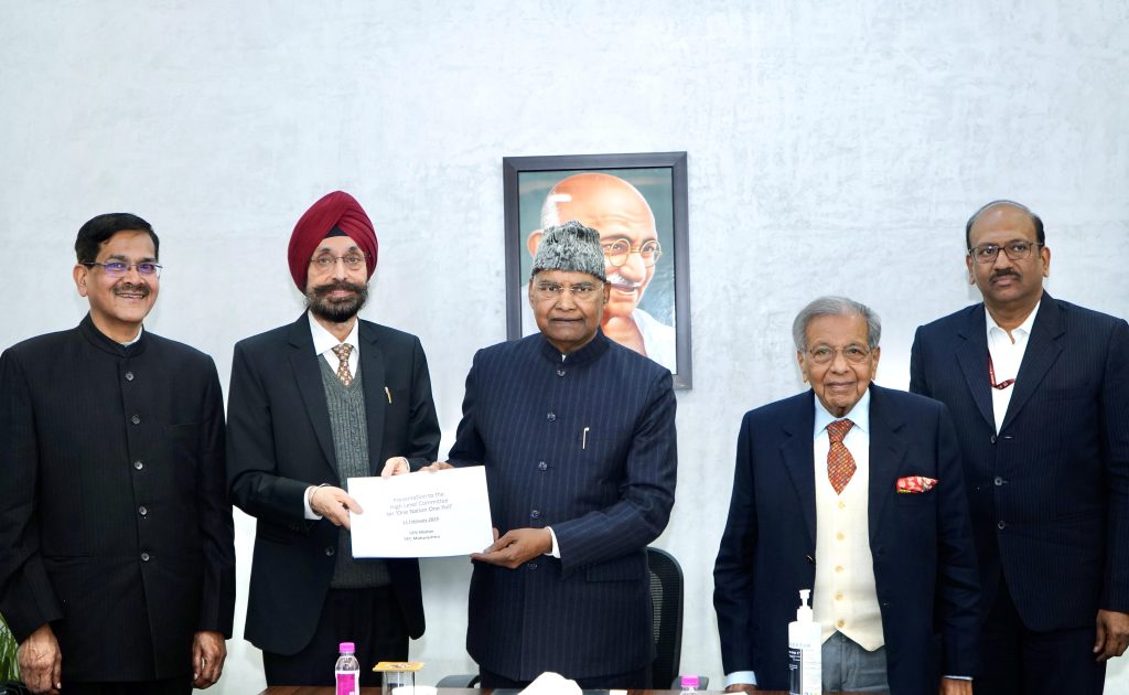 एक राष्ट्र एक चुनाव से संबद्ध उच्च स्तरीय समिति का राज्य चुनाव आयुक्तों के साथ विचार-विमर्श जारी