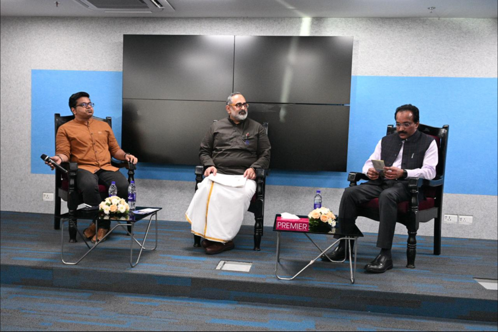 “प्रधानमंत्री नरेन्द्र मोदी के नेतृत्व में, हम यह सुनिश्चित करने की कोशिश करेंगे कि नवाचार की अगली लहर केरल से निकले, जिसमें केरल के युवा इसकी प्रेरक शक्ति बनें”: केंद्रीय मंत्री राजीव चंद्रशेखर