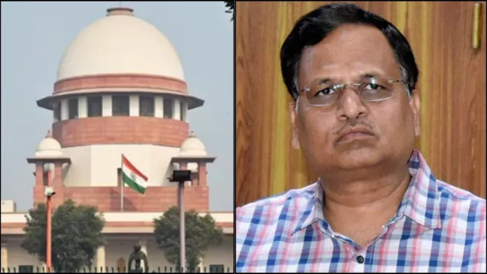 सुप्रीम कोर्ट ने मनी लॉन्ड्रिंग मामले में सत्येन्द्र जैन की जमानत याचिका को किया खारिज