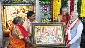 प्रधानमंत्री ने तेलंगाना स्थित श्री उज्जनी महाकाली देवस्थानम में की पूजा-अर्चना