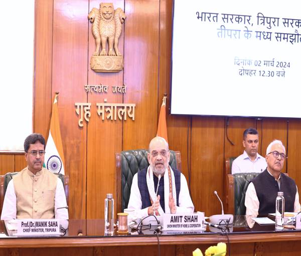नार्थईस्ट की शांति और समृद्धि के लिए मोदी सरकार ने पिछले 5 सालों में 11 बड़े और ऐतिहासिक समझौते किए हैं: अमित शाह