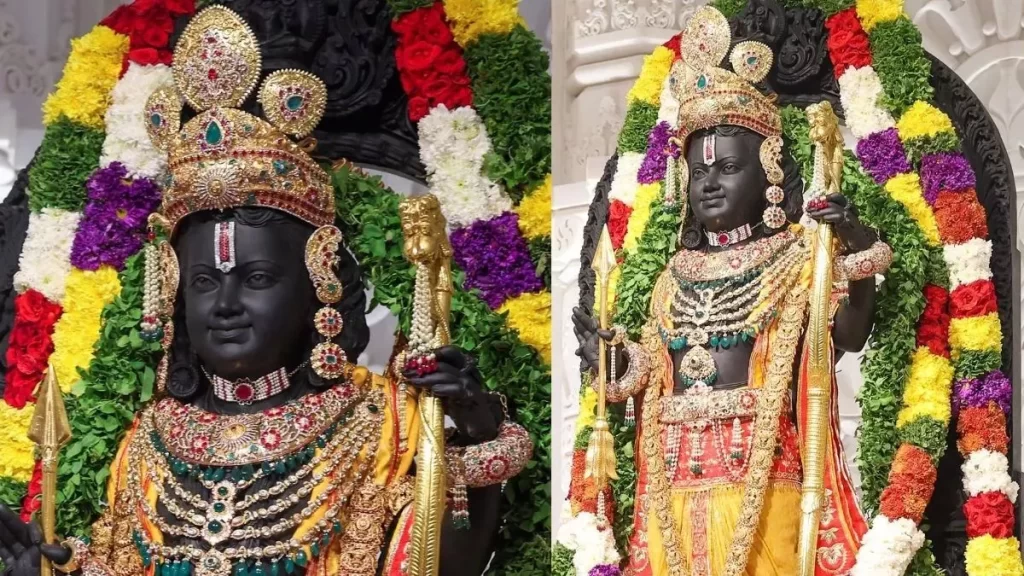 रामलला का हुआ सूर्य तिलक, मस्तक पर चमकती रही सूरज की किरणें, श्रद्धालुओं का उमड़ा जनसैलाब