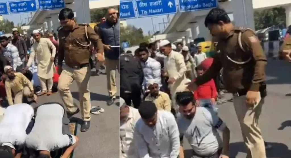 सब- इंस्पेक्टर मनोज तोमर ने नमाजियों को ठोकर मार कर पुलिस की साख पर बट्टा लगाया, आईपीएस अफसरों की भूमिका पर सवालिया निशान ?