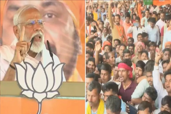 पीएम मोदी ने बिहार के जमुई में किया जनसभा को संबोधित, बोले- बिहार की 40 सीटें एनडीए ..