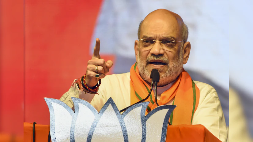 गृह मंत्री अमित शाह ने INDIA गठबंधन पर साधा निशाना, कहा- ये लोग राम मंदिर पर .. बनेगा?’