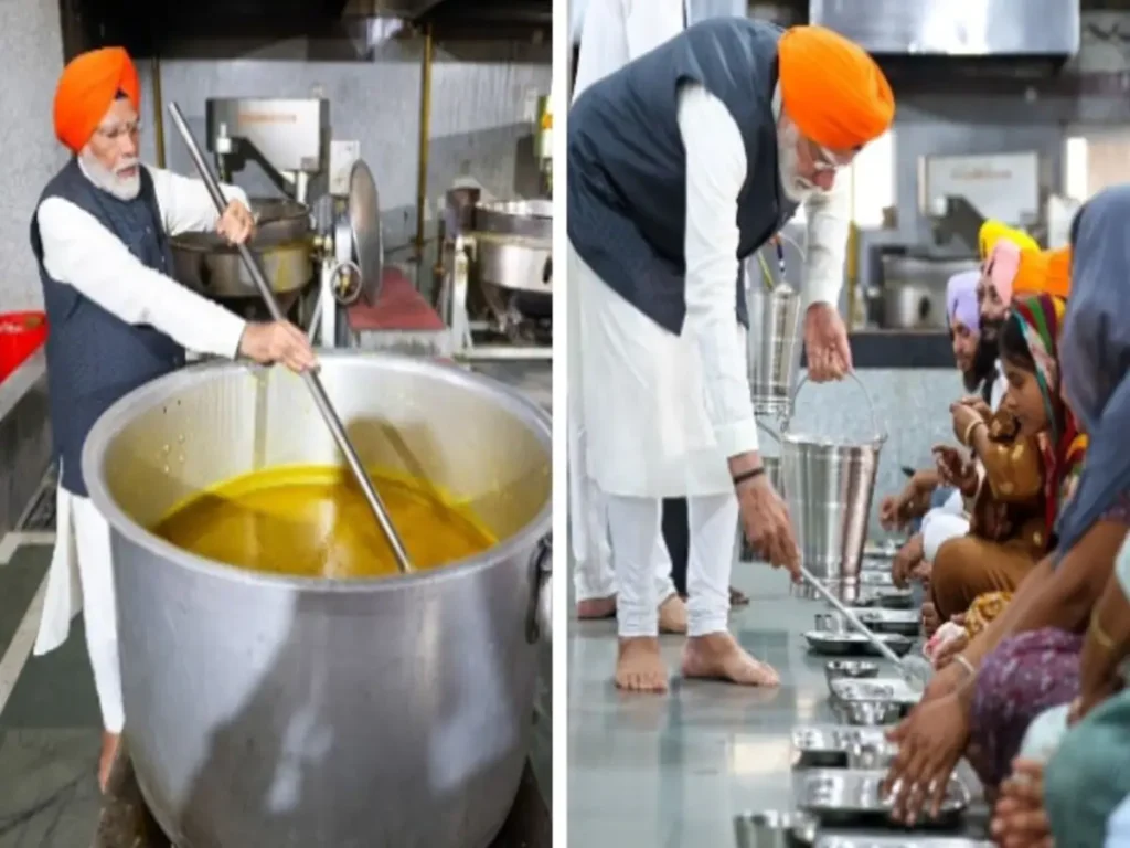 प्रधानमंत्री मोदी ने बिहार के गुरुद्वारा पटना साहिब में ‘सेवा’ की, परोसा लंगर- यहाँ देखें वीडियो