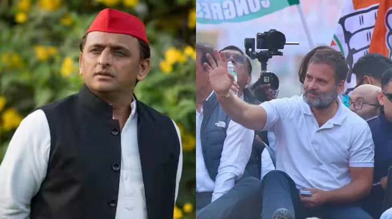 अखिलेश यादव और राहुल गांधी की रैली में बवाल, बैरिकेडिंग तोड़ स्टेज पर पहुंचे लोग, मची भगदड़