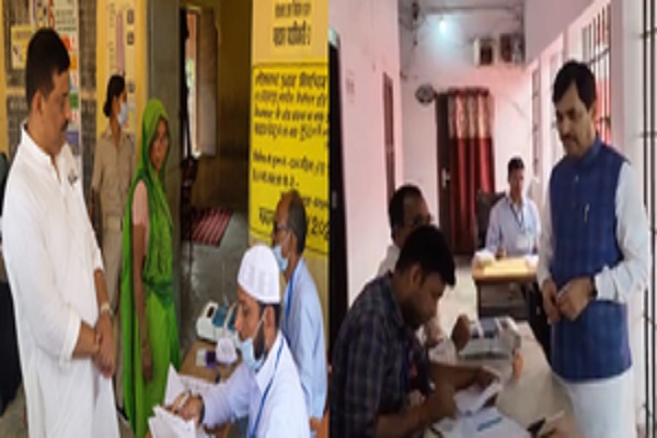 बिहार अपडेट : पूर्व मंत्री शाहनवाज हुसैन और जदयू के सांसद संजय झा ने किया मतदान