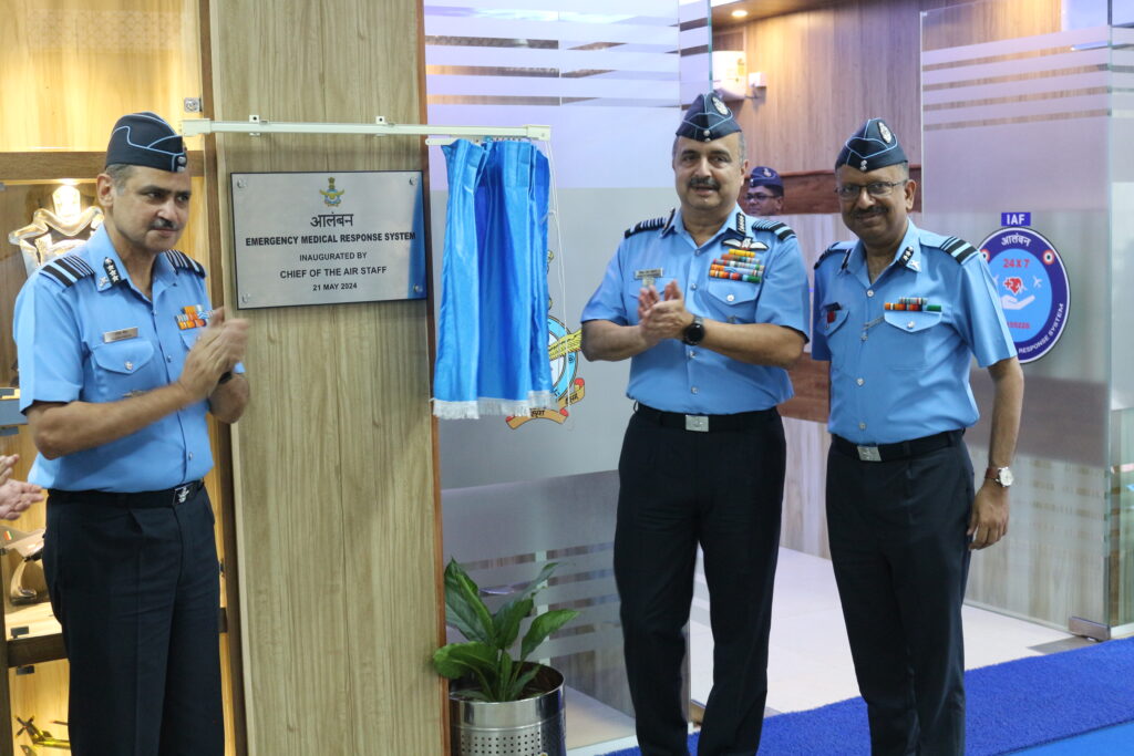 वायुसेना प्रमुख ने कमांड हॉस्पिटल एयर फ़ोर्स बेंगलुरु में भारतीय वायुसेना की पहली आपातकालीन चिकित्सा प्रतिक्रिया प्रणाली का किया उद्घाटन