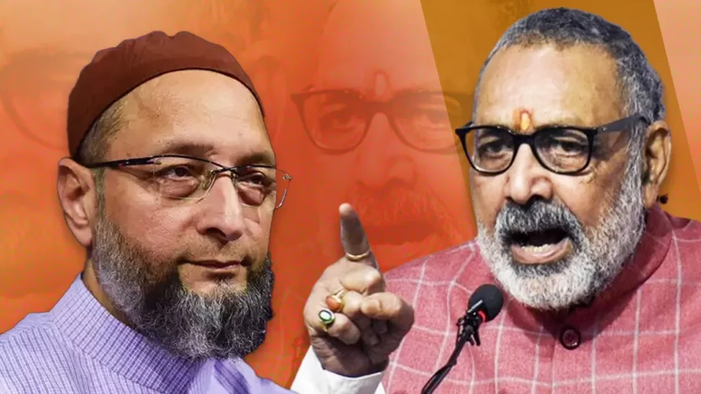 गिरिराज सिंह ने असदुद्दीन औवेसी पर बोला हमला, कहा-“भारत को ‘विभाजन’ की स्थिति में लाना चाहते हैं , उनके अंदर जिन्ना का जिन्न है”