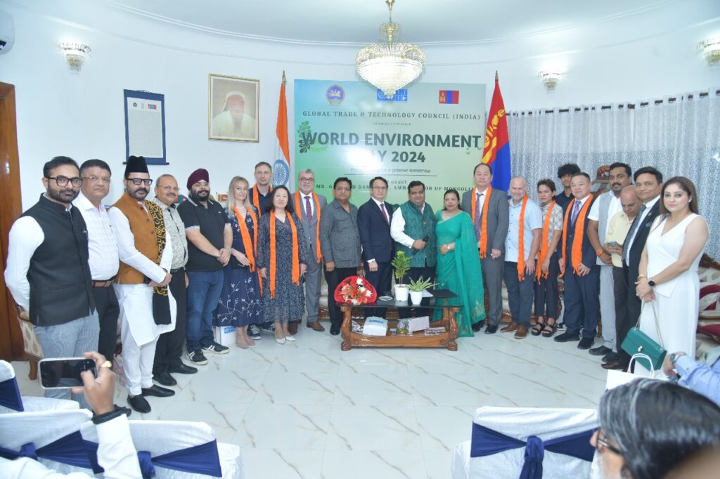 जीटीटीसीआई ने मंगोलिया दूतावास के साथ धूमधाम से मनाया विश्व पर्यावरण दिवस GTTCi celebrated World Environment Day with great enthusiasm with the Embassy of Mongolia