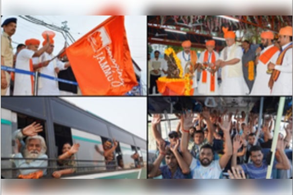 अमरनाथ यात्रा के लिए तीर्थयात्रियों का पहला बैच रवाना, जम्मू से उपराज्यपाल मनोज सिन्हा ने दिखाई हरी झंडी